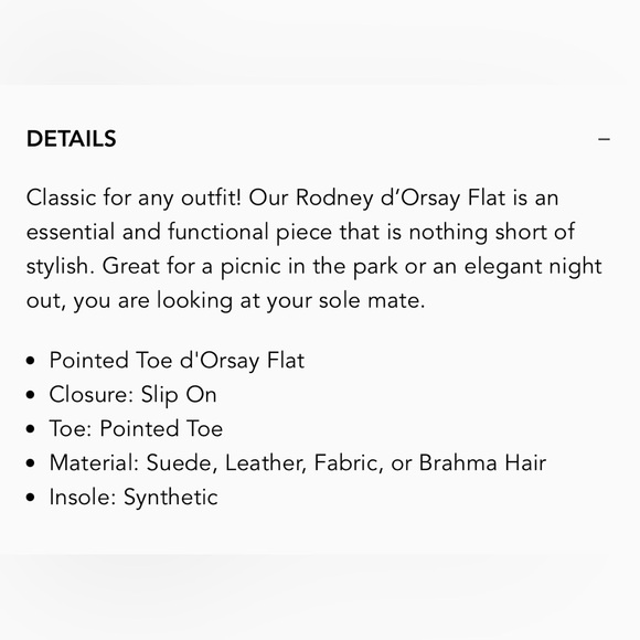 Sam Edelman Rodney D’Orsay Pointed Toe Flats - Picture 12 of 12